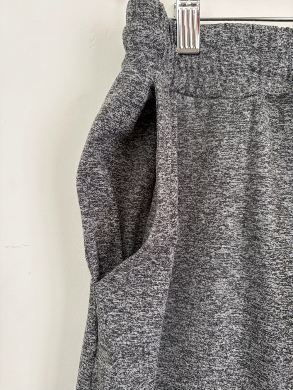 Vuori Wide-Leg Knit Lounge Pants in Heather Gray - Picture 5 of 8